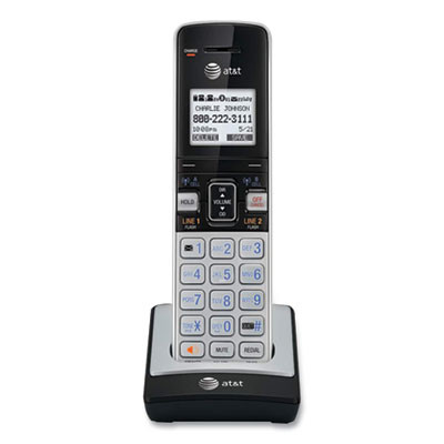 Tl86003 Cordless Telephone Handset For Tl86103 System, Silver/Black