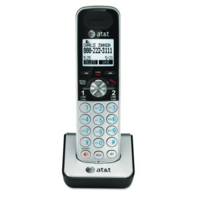 Tl88002 Cordless Accessory Handset For Tl88102 Digital Answering System, Black/Silver