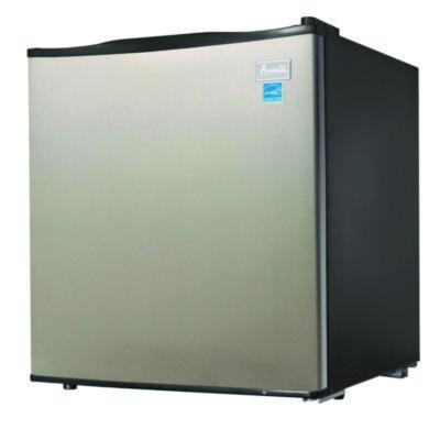 1.7 Cu. Ft. All Refrigerator, Stainless Steel/Black