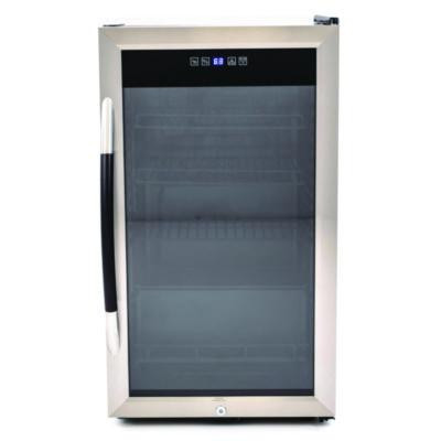 3 Cu. Ft. Refrigerator/Beverage Cooler, 18.75 X 19.5 X 33.75, Black/Stainless Steel Framed Glass Door