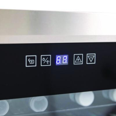 3 Cu. Ft. Refrigerator/Beverage Cooler, 18.75 X 19.5 X 33.75, Black/Stainless Steel Framed Glass Door