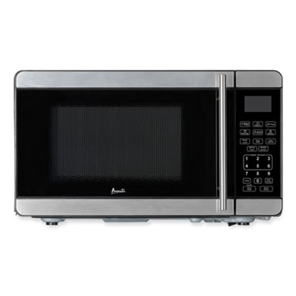0.7 Cubic Foot Microwave Oven, 700 Watts, Black/Stainless Steel
