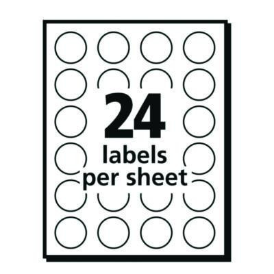 Printable Self-Adhesive Removable Color-Coding Labels, 0.75" Dia, Green, 24/Sheet, 42 Sheets/Pack, (5463)