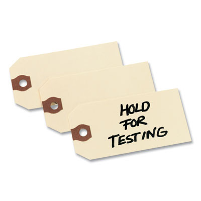 Unstrung Shipping Tags, 11.5 Pt Stock 3.75 x 1.88, Manila, 1,000/Box