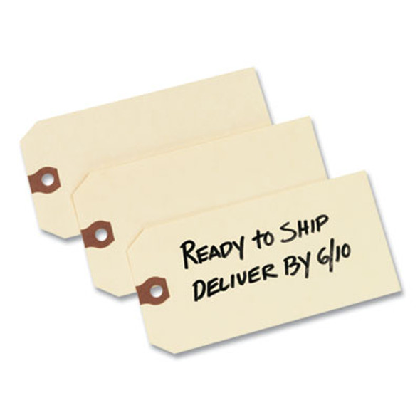 Unstrung Shipping Tags, 11.5 Pt Stock, 5.25 x 2.63, Manila, 1,000/Box