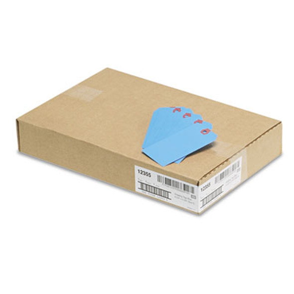 Unstrung Shipping Tags, 11.5 Pt Stock, 4.75 x 2.38, Blue, 1,000/Box