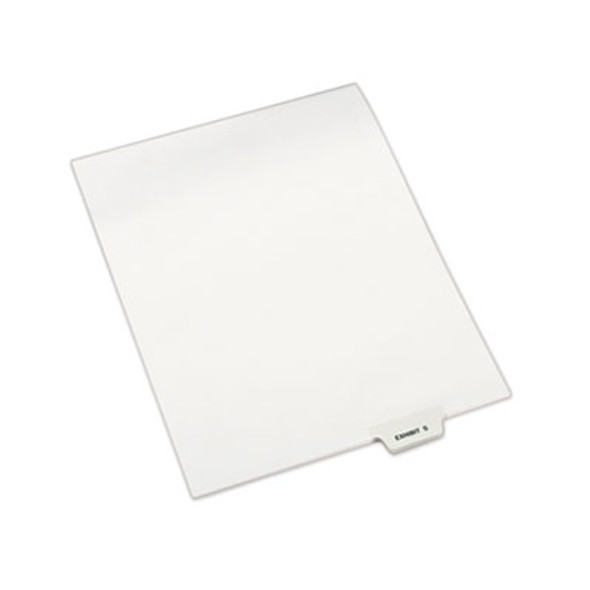Avery-Style Preprinted Legal Bottom Tab Dividers, 26-Tab, Exhibit S, 11 x 8.5, White, 25/Pack