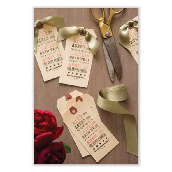 Double Wired Shipping Tags, 11.5 Pt Stock, 6.25 x 3.13, Manila, 1,000/Box