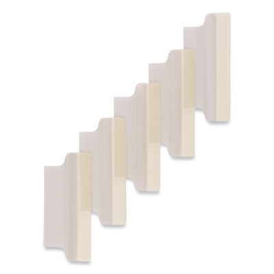 Insertable Index Tabs With Printable Inserts, 1/5-Cut, Clear, 2" Wide, 25/Pack