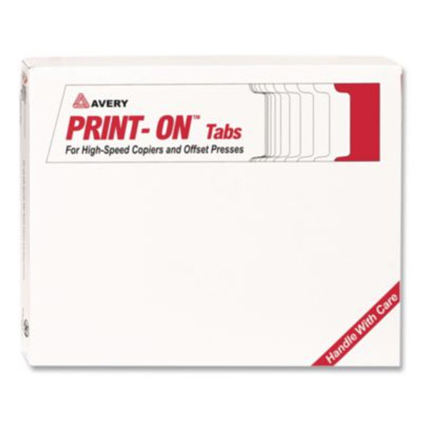 Customizable Print-On Dividers, For Xerox 4135 Copiers And Docutech, 3-Hole Punched, 5-Tab, 11 x 8.5, White, 30 Sets