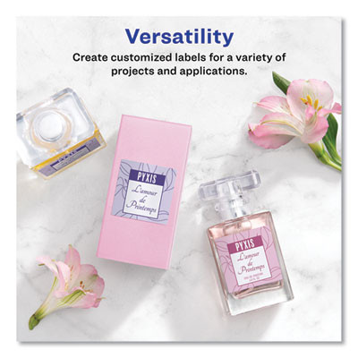 Square Labels With Sure Feed And Trueblock, 2 X 2, White, 300/Pack