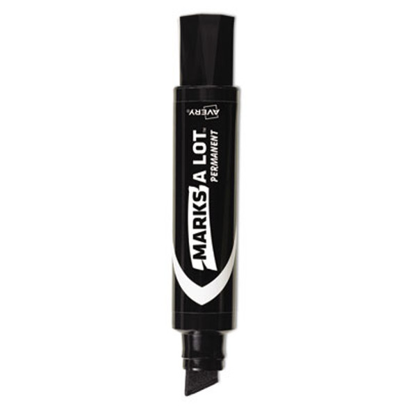 Marks A Lot Extra-Large Desk-Style Permanent Marker, Extra-Broad Chisel Tip, Black (24148)