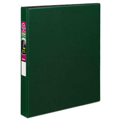 Durable Non-View Binder With Durahinge And Slant Rings, 3 Rings, 1" Capacity, 11 X 8.5, Green