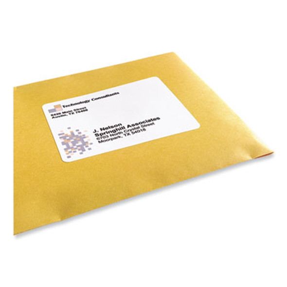 Labels, Laser Printers, 3.33 X 4, White, 6/Sheet, 100 Sheets/Box