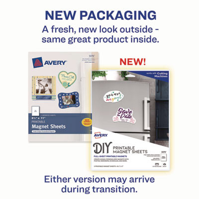 Printable Magnet Sheets, 8.5 X 11, White, 5/Pack