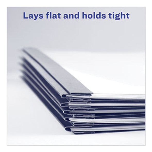 Durable Clear Front Report Cover, Prong Fastener, 0.13" Capacity, 8.5 X 11, Clear/Blue, 25/Box