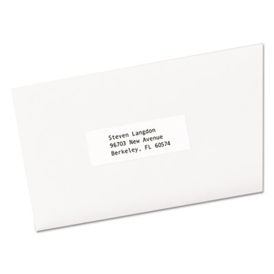 Copier Mailing Labels, Copiers, 1 X 2.81, White, 33/Sheet, 500 Sheets/Box