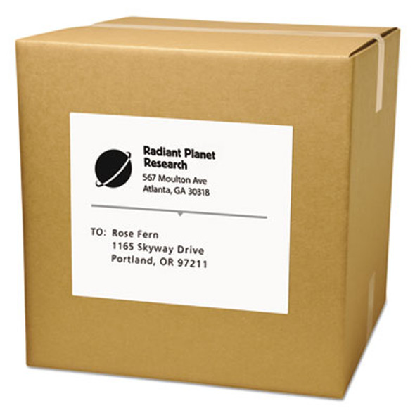 Copier Mailing Labels, Copiers, 8.5 X 11, White, 100/Box