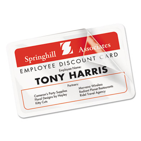 Laminated Laser/Inkjet Id Cards, 2 1/4 X 3 1/2, White, 30/Box