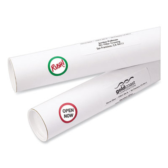 Printable Self-Adhesive Removable Color-Coding Labels, 1.25" Dia, Assorted Colors, 8/Sheet, 50 Sheets/Box