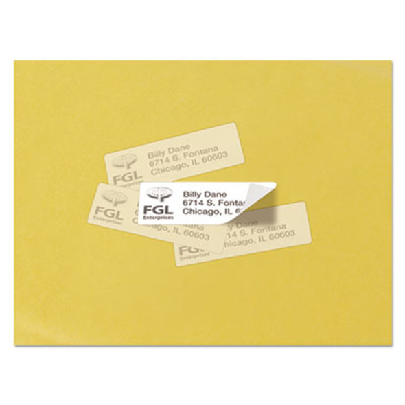 Repositionable Address Labels w/Surefeed, Laser, 1 x 2.63, White, 3000/Box