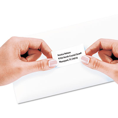 Repositionable Address Labels w/Surefeed, Inkjet/Laser, 1 x 2.63, White, 750/Bx