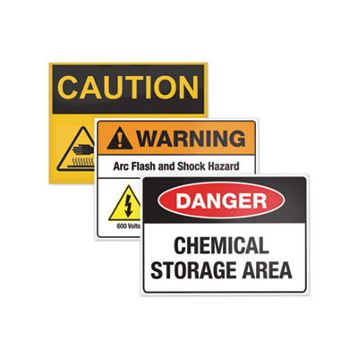 Surface Safe Removable Label Safety Signs, Inkjet/Laser Printers, 3.5 X 5, White, 4/Sheet, 15 Sheets/Pack