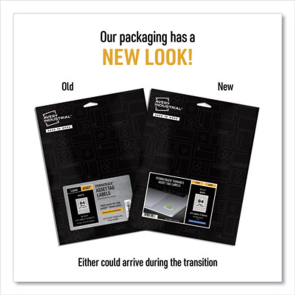 Permatrack Durable White Asset Tag Labels, Laser Printers, 0.5 X 1, White, 84/Sheet, 8 Sheets/Pack