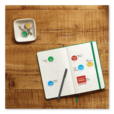 Removable Multi-Use Labels, Inkjet/Laser Printers, 1" Dia, White, 63/Sheet, 15 Sheets/Pack