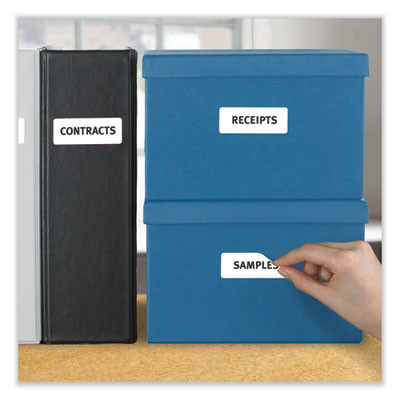 Removable Multi-Use Labels, Inkjet/Laser Printers, 1 X 2.63, White, 30/Sheet, 25 Sheets/Pack