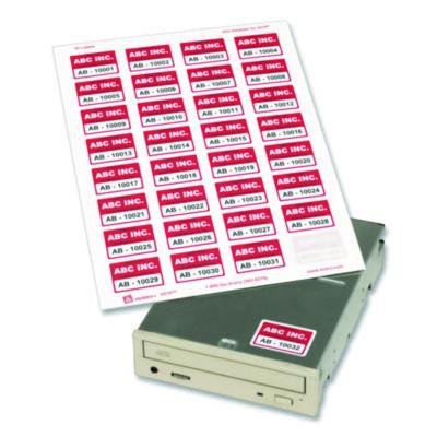 Permanent Id Labels W/ Sure Feed Technology, Inkjet/Laser Printers, 1.25 X 1.75, White, 32/Sheet, 15 Sheets/Pack