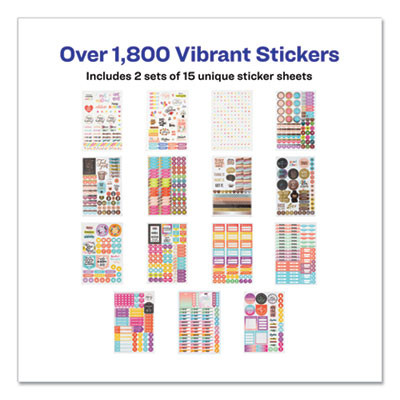 Planner Sticker Variety Pack For Moms: Budget, Family, Fitness, Holiday And Work Stickers, Assorted Sizes And Colors, 1820/Pk