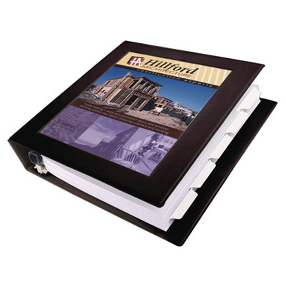Framed View Heavy-Duty Binders, 3 Rings, 1.5" Capacity, 11 X 8.5, Black