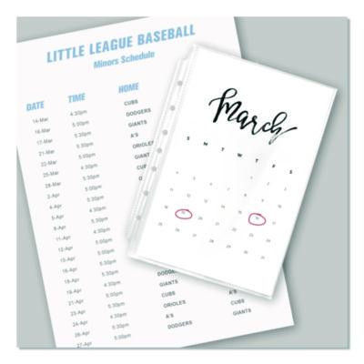 Mini Size Heavyweight Diamond Clear Sheet Protector, Side: 7-Hole Punched, Top Load 8.5 x 5.5 Insert, Clear Front, 25/Pack