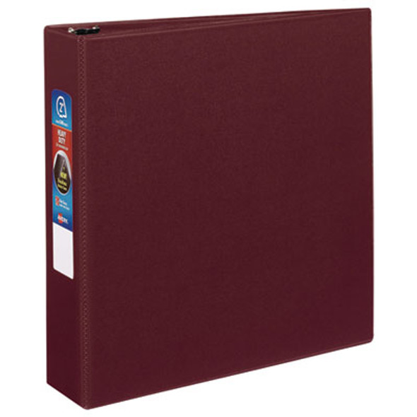 Heavy-Duty Non-View Binder With Durahinge And One Touch Ezd Rings, 3 Rings, 2" Capacity, 11 X 8.5, Maroon