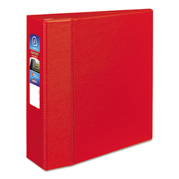 Heavy-Duty Non-View Binder With Durahinge And Locking One Touch Ezd Rings, 3 Rings, 3" Capacity, 11 X 8.5, Red