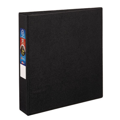 Heavy-Duty Non-View Binder With Durahinge And One Touch Ezd Rings, 3 Rings, 1.5" Capacity, 11 X 8.5, Black