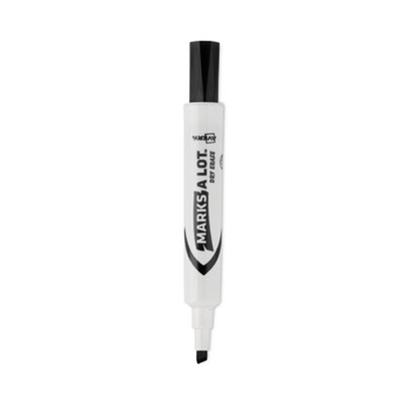 Marks A Lot Desk-Style Dry Erase Marker Value Pack, Broad Chisel Tip, Black, 36/Pack (98207)
