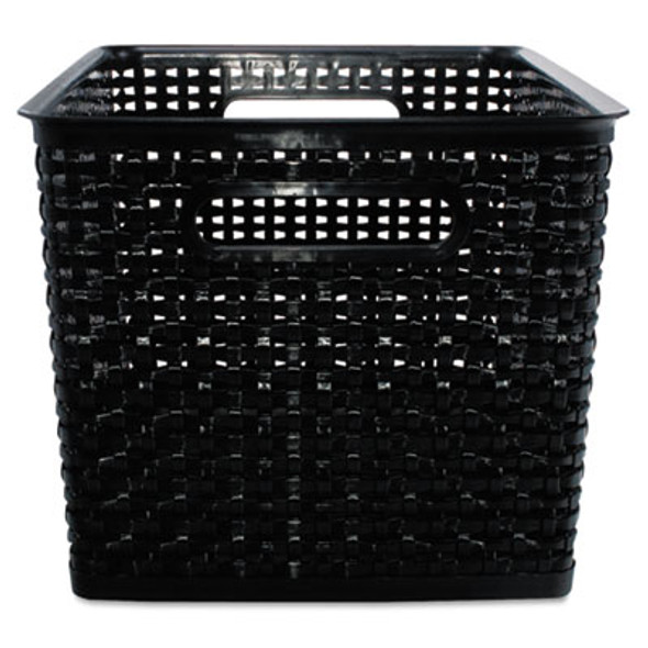 Weave Bins, 13.88 X 10.5 X 8.75, Black, 2/Pack