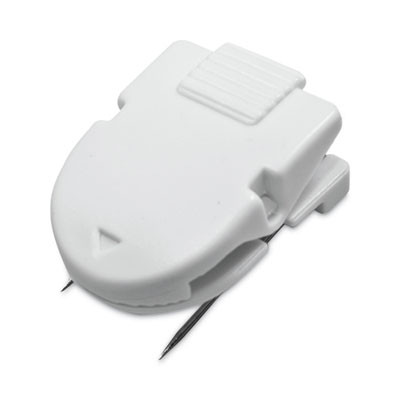 Wall Clips For Fabric Panels, 40 Sheet Capacity, White, 4/Pack