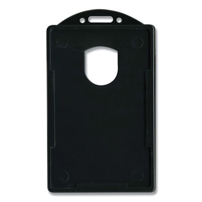 Id Card Holders, Vertical, Black 2.38" x 3.68" Holder, 2.13" x 3.38" Insert, 25/Pack