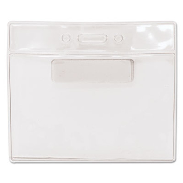 Magnetic-Style Name Badge Kits, Horizontal, Clear 4.5" x 3.25" Holder, 4.13" x 3" Insert, 20/Pack