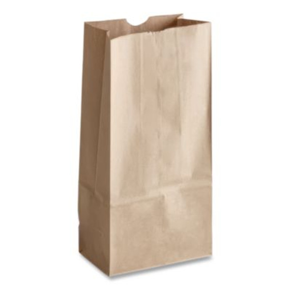 Grocery Paper Bags, 16# Size, Heavy-Duty, 50# Basis Weight, 7.75" x 4.75" x 16", Kraft, 500/Bundle