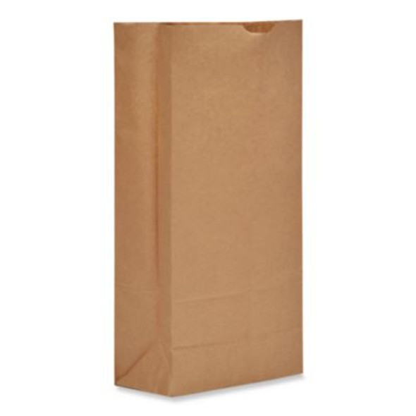 Grocery Paper Bags, 25# Size, Heavy-Duty, 50# Basis Weight, 8.25" x 5.38" x 18", Kraft, 500/Bundle