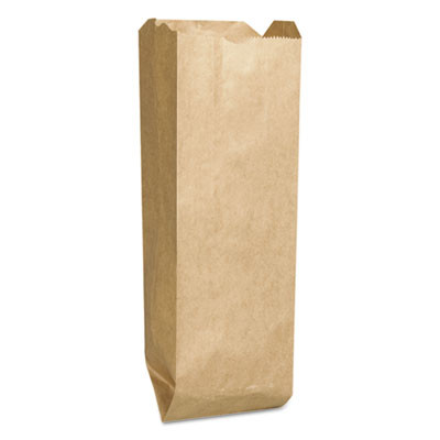 Liquor-Takeout Quart-Sized Paper Bags, Quart Size, 35# Basis Weight, 4.25" x 2.5" x 16", Kraft, 2,000/Bundle