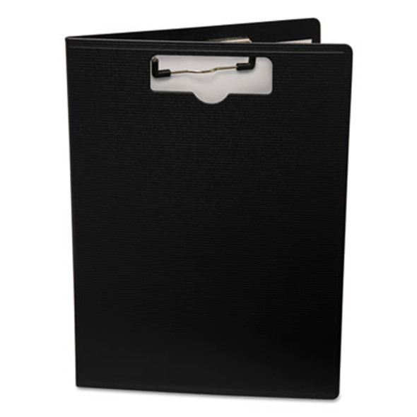 Portfolio Clipboard With Low-Profile Clip, Portrait Orientation, 0.5" Clip Capacity, Holds 8.5 x 11 Sheets, Black