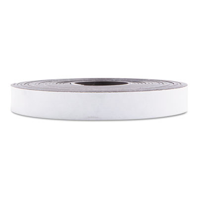 Adhesive-Backed Magnetic Tape, 0.5" x 10 Ft, Black