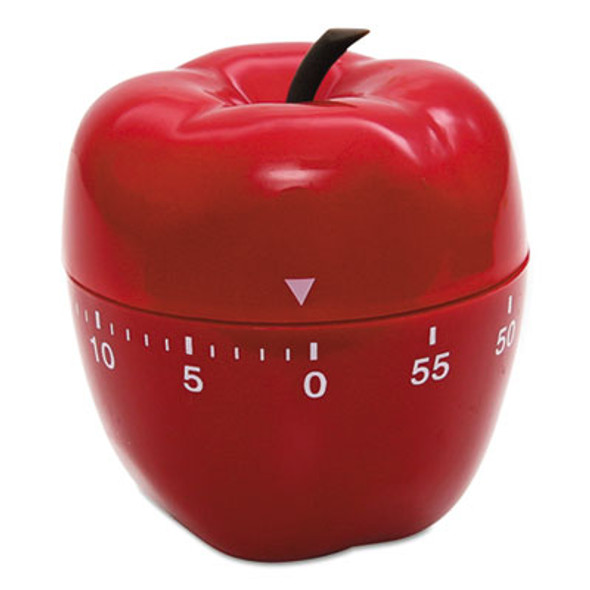 Shaped Timer, 4" Diameter x 4"h, Red Apple