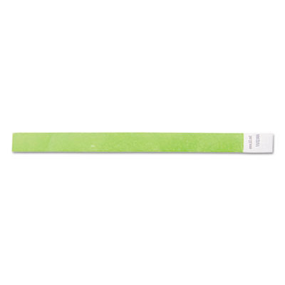 Security Wristbands, Sequentially Numbered, 10" x 0.75", Green, 100/Pack