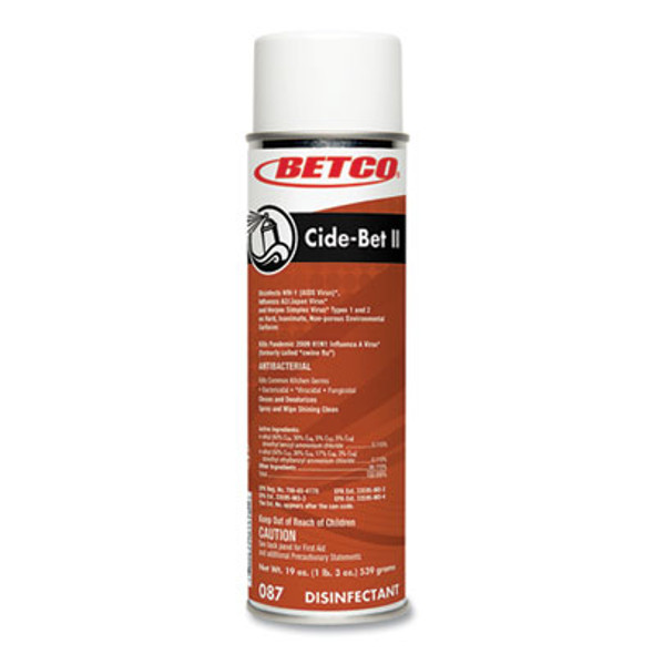 Cide-Bet Ii Aerosol Disinfectant Spray, Floral Scent, 19 Oz Aerosol Spray, 12/Carton